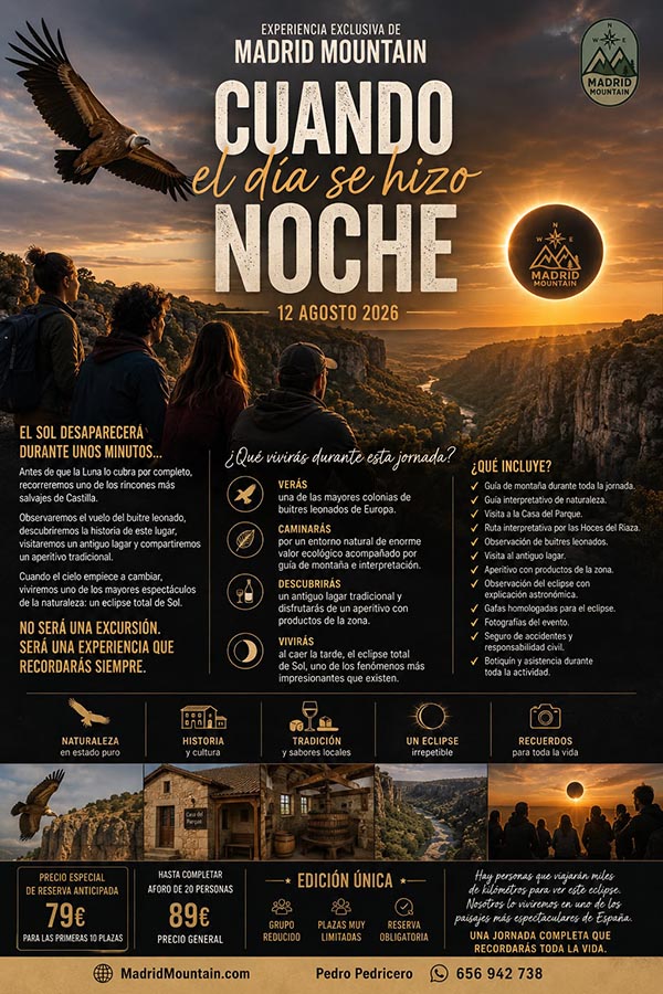 actividades especiales eclipse - Madrid Mountain